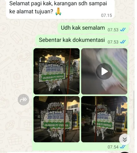 Pengiriman Papan Bunga Selamat Selapajang Cisoka