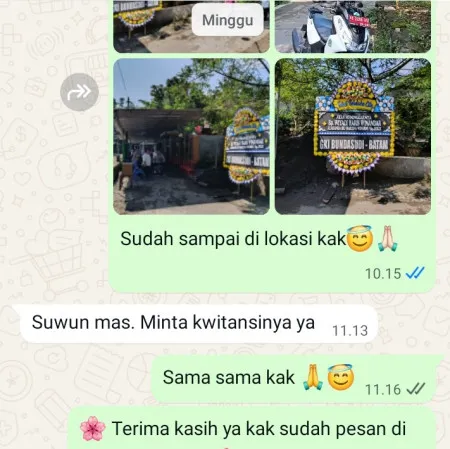 Pengiriman Papan Bunga Duka Selapajang Cisoka