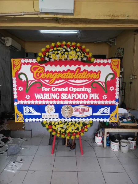 Papan Bunga Ucapan Selamat Selapajang Cisoka