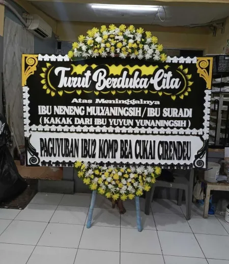Papan Bunga Duka Selapajang Cisoka